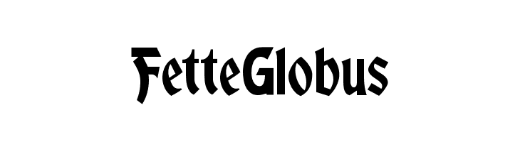 FetteGlobus  Frei Schriftart Herunterladen