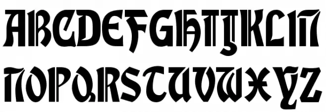 FetteGlobus خط أحرف كبيرة