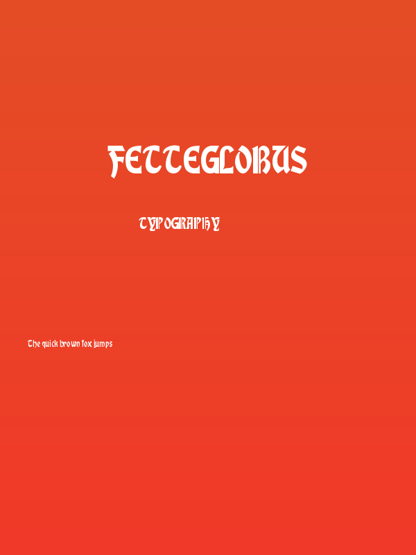 FetteGlobus Poster
