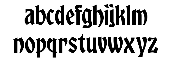 FetteGlobus Font LOWERCASE