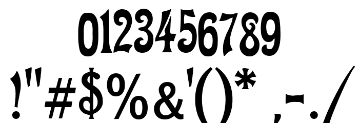 FetteMikado Font OTHER CHARS