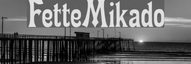 FetteMikado Font examples