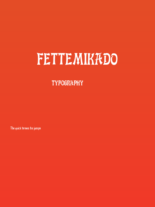 FetteMikado Poster