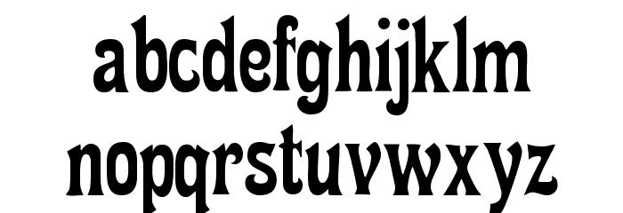 FetteMikado Font LOWERCASE