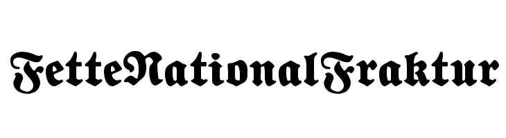 FetteNationalFraktur Font