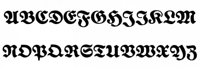 FetteNationalFraktur لخطوط تنزيل الأحرف الكبيرة
