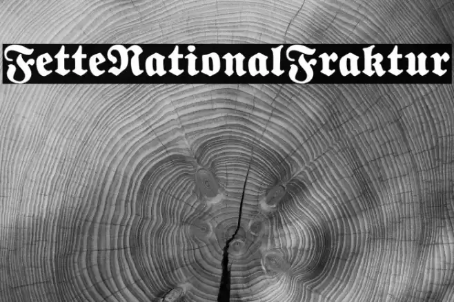 FetteNationalFraktur Font examples