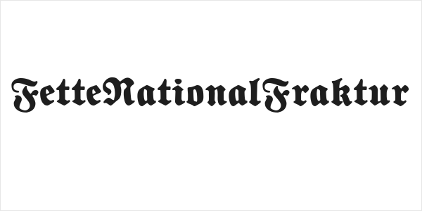 FetteNationalFraktur Logo