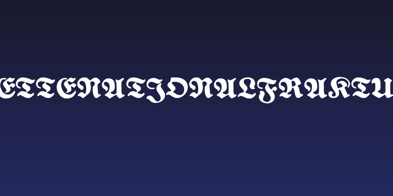 FetteNationalFraktur Social Header