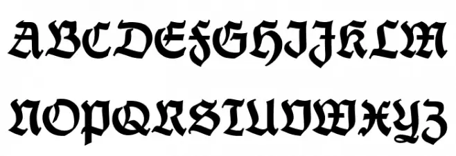 FetteThannhaeuser UNZ1 Schriftart Groß