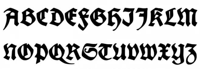 FettedeutscheSchrift Schriftart Groß
