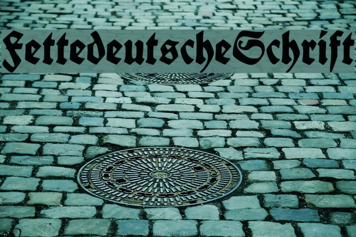 FettedeutscheSchrift Font examples