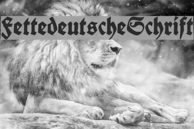FettedeutscheSchrift Font examples