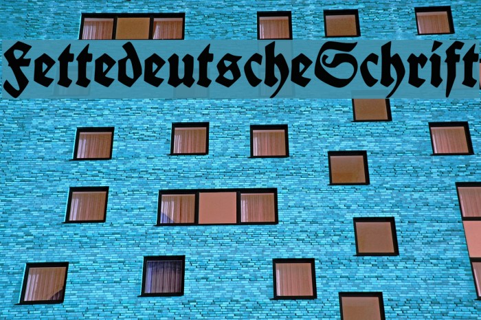 FettedeutscheSchrift Font examples