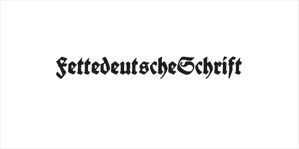 FettedeutscheSchrift Logo
