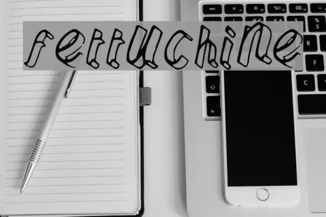 Fettuchine Font examples