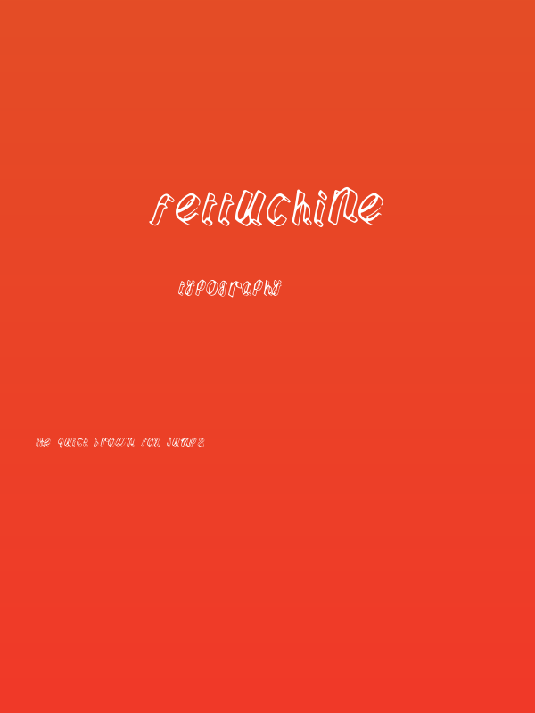 Fettuchine Poster