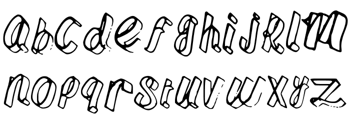 Fettuchine Font LOWERCASE