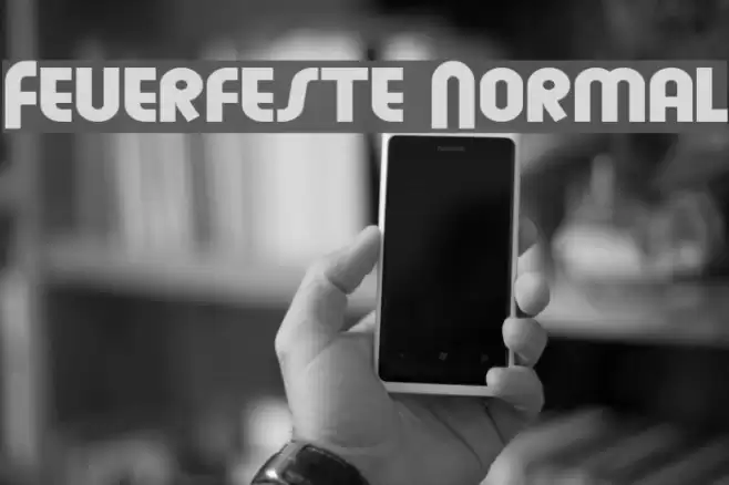 Feuerfeste Normal Font examples