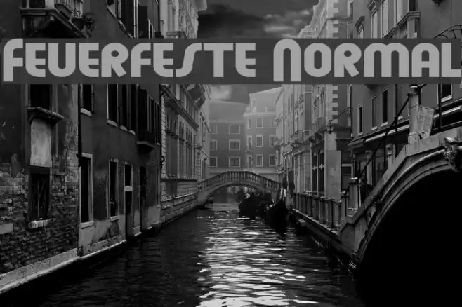 Feuerfeste Normal Font examples