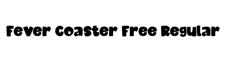 Fever Coaster Free Regular  Frei Schriftart Herunterladen