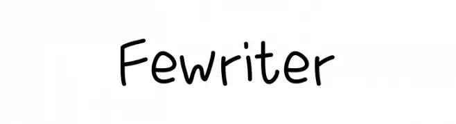 Fewriter  Frei Schriftart Herunterladen