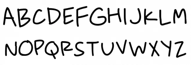 Fewriter Schriftart Groß