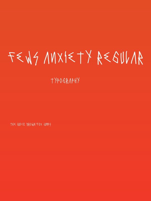 Fews Anxiety Regular Poster