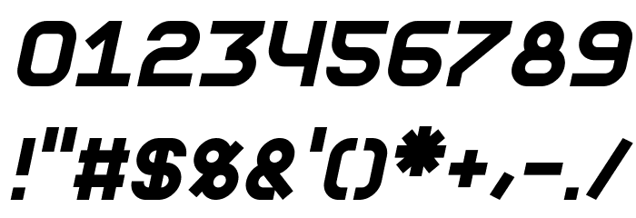Fewt Bold Italic Шрифта ДРУГИЕ символов