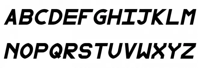 Fewt Bold Italic Schriftart Groß