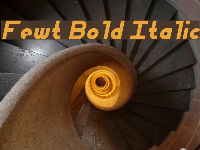Fewt Bold Italic Шрифта examples