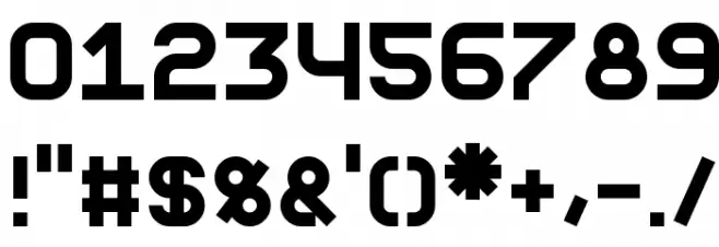 Fewt Bold Font OTHER CHARS