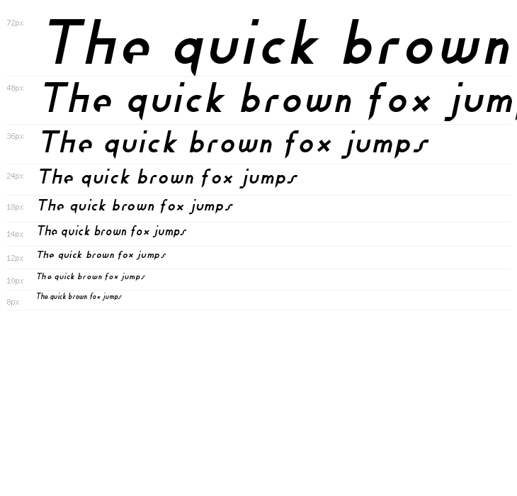 Fewt Slim Italic Waterfall