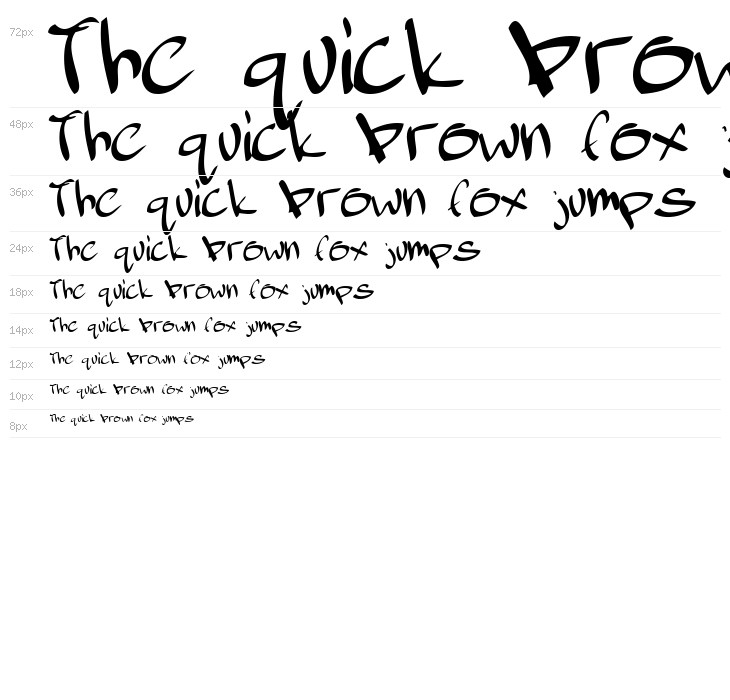 february handwritten Waterfall