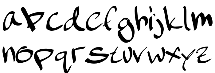 february handwritten Font LOWERCASE