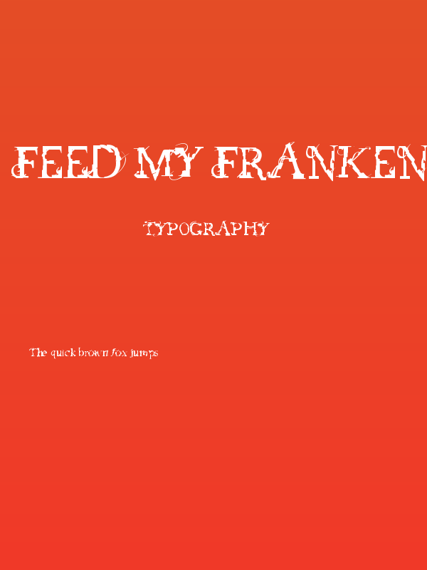 feed my frankenstein Poster