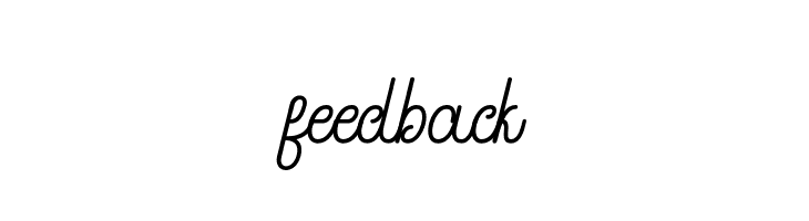 feedback  Frei Schriftart Herunterladen
