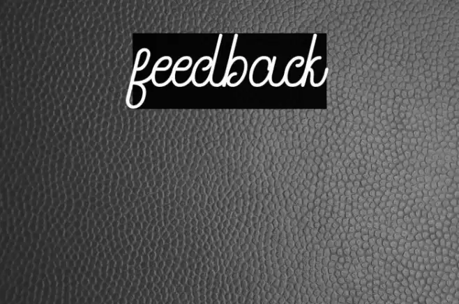 feedback Font examples