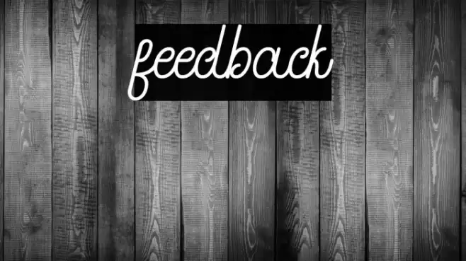 feedback Font examples