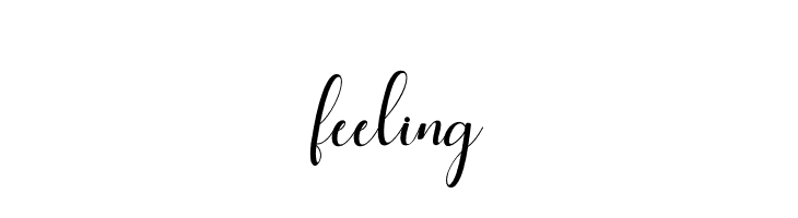 feeling  Frei Schriftart Herunterladen