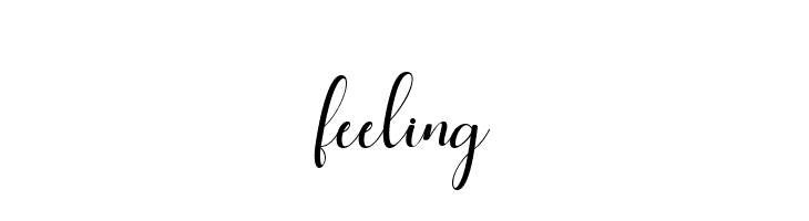 feeling  免费字体下载