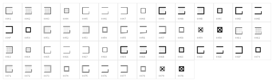 felder Character Map