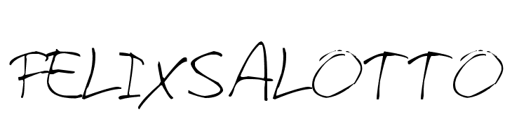 felixsalotto  font caratteri gratis