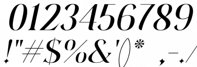 felixtowe Italic Font OTHER CHARS