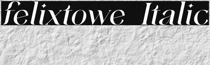 felixtowe Italic Example 3