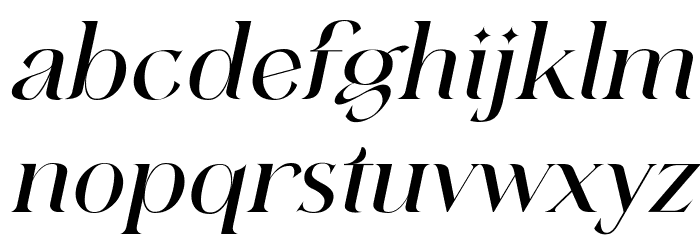 felixtowe Italic Font LOWERCASE