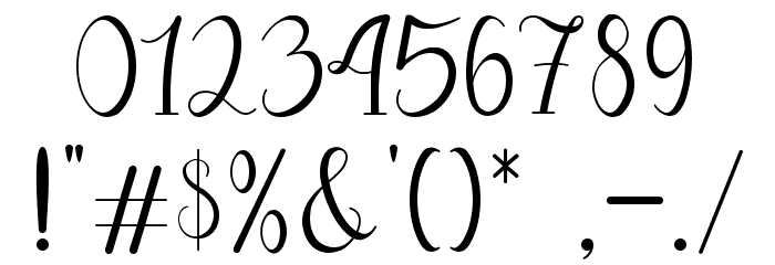 fellyssa Font OTHER CHARS