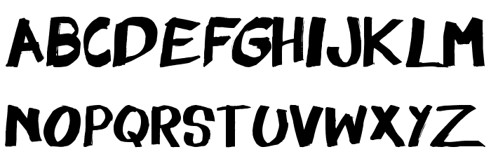 felt pen Font LOWERCASE