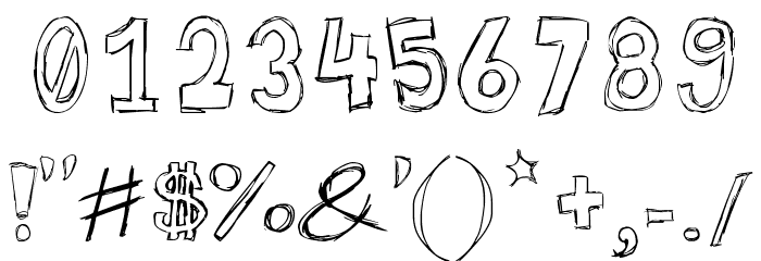 femkeklaver Font OTHER CHARS
