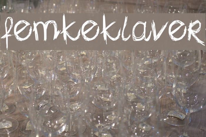 femkeklaver Font examples